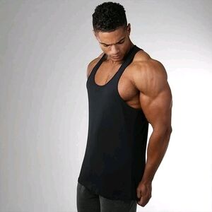 Men's Sleek Black Tank Top
